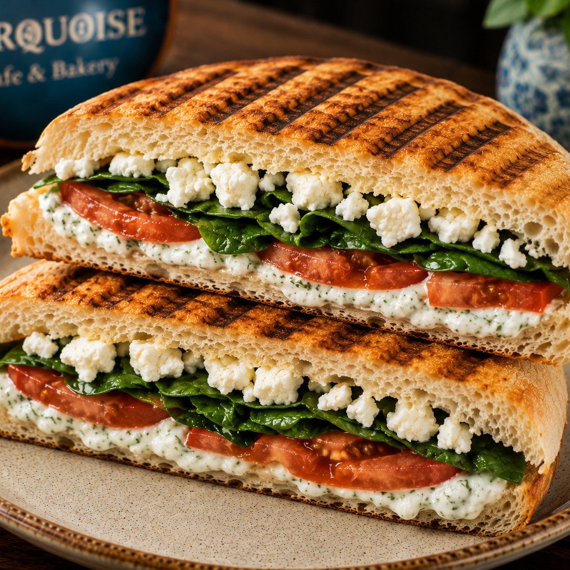 Greek Style Panini.