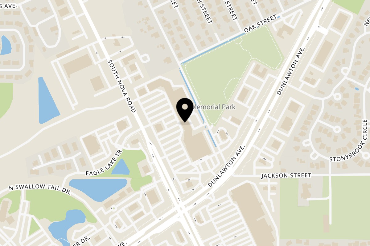 Map showing the location of Turquoise Cafe and Bakery on 3781 S Nova Rd in Port Orange